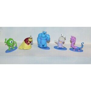 Disney Pixar Monsters Inc University Mini Figures Playset Cake Toppers PVC 5pc